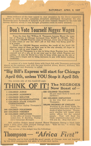 Don't vote yourself Nigger wages