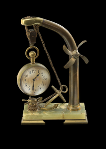 Nautical clock gifted from Pres. Theodore Roosevelt to William L. Houston