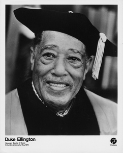 Thumbnail for Duke Ellington; includes Ellington with sidemen, 1944, Ellington Band, 1940, and Louis Armstrong, 1962 Mercer Ellington