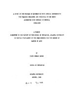 A study of the program of mathematics with special reference to the teaching personnel and curricula in the negro accredited high schools in Georgia, 1964-1956, 1955