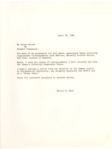 Woman's Christian Temperance Union. Narcotic Education Bureau