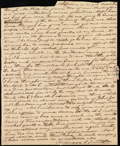 Partial letter from Increase S. Smith, [Hingham, Mass.], to Caroline Weston, Oct. 22, [1838]