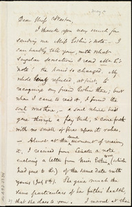 Letter from Samuel May to Miss Weston, [26 July 1853?]