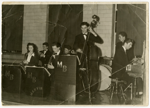 Rosalind "Roz" Cron performing at age 17 in Boston, undated] [black-and-white photoprint