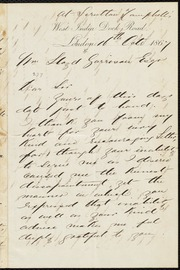 Letter to] Wm. Lloyd Garrison, Esq'r, Dear Sir [manuscript