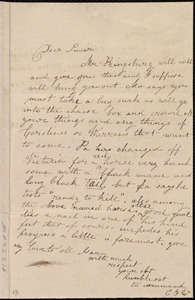 Letter from Emma Forbes Weston to Lucia Weston and Elizabeth Bates Chapman Laugel, [1837-1838?]