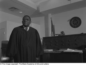 Photograph of L. Clifford Davis standing in courtroom