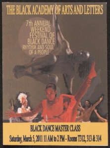 Flyer: 7th Annual Weekend Festival of Black Dance