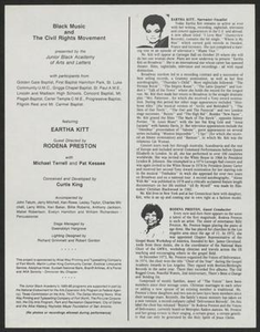 Flyer: Black Music and The Civil Rights Movement