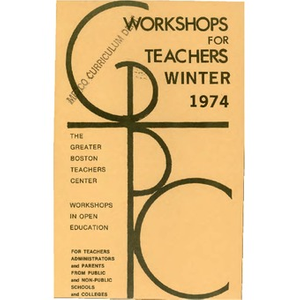 Workshops for teachers Winter 1974.