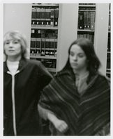Black student solidarity protest in Wilbur Cross Library