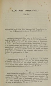 Regulations of the New York Agency of the Commission, and for its transport service on the Atlantic coast