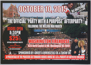 Postcard for The Official "Party With A Purpose" Afterparty, MMM 20th Anniv.