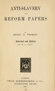 Anti-slavery and reform papers