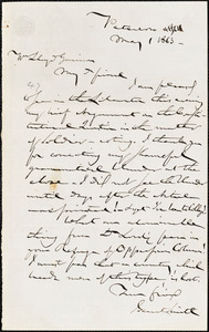 Letter from Gerrit Smith, Peterboro, [New York], to William Lloyd Garrison, 1863 May 1