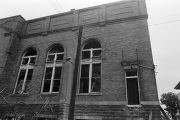 Windows blown out during the bombing of 16th Street Baptist Church in Birmingham, Alabama.