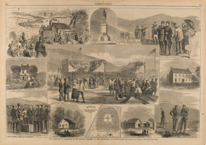 The Ceremonies of Dedication of the National Cemetery on the Battlefield of Antietam, MD, from Harper's Weekly, October 5, 1867