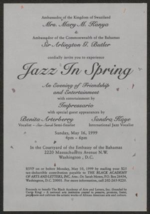 Invitation: Jazz in Spring