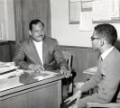 Mr. Willard, Principal, and Student, St. Augustine High School, New Orleans, Louisiana, 1970