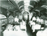 Interior of the dining car "Old Eli" on the Kansas City Flyer