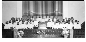 Choir of Shiloh / Baptist Church, Wash. D.C. [acetate film photonegative, banquet camera format.]