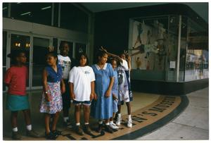 Boys and Girls in Front of Children's Museum Entrance