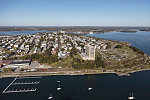 An October 2017 aerial view of Portland, Maine