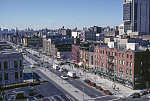 View SW along Malcolm X Blvd. from W. 128th St., Harlem, 2001