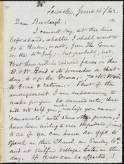 Letter to] Dear Burleigh [manuscript