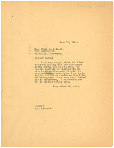 Letter from W. E. B. Du Bois to Fisk University