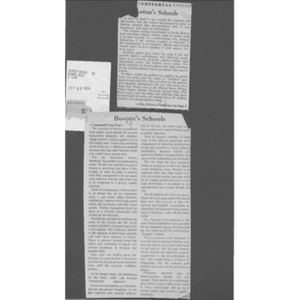 Editorial Boston's schools.