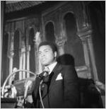 Muhammad Ali at a press conference in Atlanta, Georgia, August 1970.