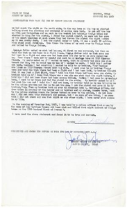 Affidavit from Ernest Rosales, page one - 1957-11-06