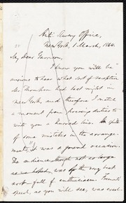 Letter to] My Dear Garrison [manuscript