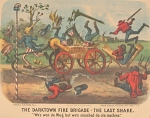 Lithograph, "The Darktown Fire Brigade: The Last Shake"