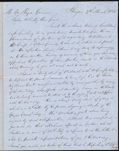 Letter from Andrew Paton, Glasgow, [Scotland], to William Lloyd Garrison, 7th March 1851