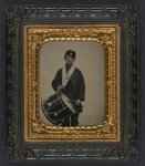 [Samuel W. Doble of Company D, 12th Maine Infantry Regiment, with drum]