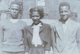 Henry, Bernice, and Arthur Dabney on Easter Sunday, ca. 1945