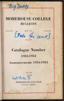 Morehouse College Catalog, 1954-1955