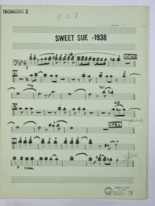 Bernstein, Leonard / TELEVISION - OMNIBUS JAZZ SHOW 1955 (ARR. Bernstein), Trombone PART used by Bernstein, Leonard.