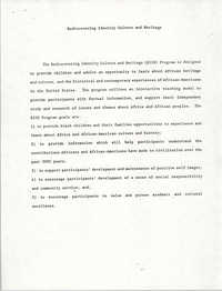 Flyer, Rediscovering Identity Culture and Heritage (Rich) Program