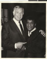 Photograph of Jack Entratter and Sammy Davis, Jr.