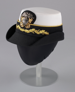 US Navy dress uniform hat worn by Admiral Michelle Howard