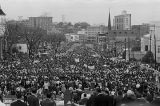 Marchers on Dexter Avenue in Montgomery, Alabama, approaching the Capitol at the conclusion of the Selma to Montgomery March.