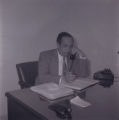 Film negative portraits of Moulin Rouge owner Louis Rubin, May 20, 1955