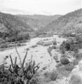 Guatemala, Rio Negro with crops below