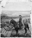 [Atlanta, Ga. Gen. William T. Sherman on horseback at Federal Fort No. 7]