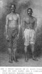 A Negro sailor of St. Kitts [tall man on the left hand] and a comrade from Nassau, Bahama Islands