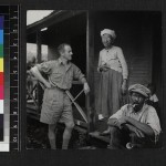 Missionary visiting church members, Jamaica, ca. 1947