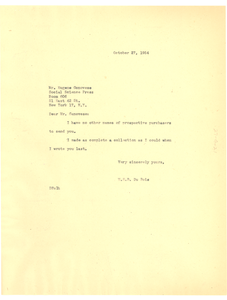 Letter from W. E. B. Du Bois to Social Science Press